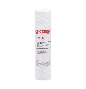 Картридж из полипропиленовой нити PP5 2,5"х10" KOER KV-02-2510-05 (старый артикул KV.0105) (KR3160)