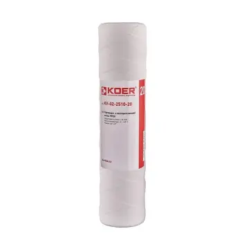 Картридж из полипропиленовой нити PP20 2,5"х10" KOER KV-02-2510-20 (старый артикул KV.0120) (KR3162)