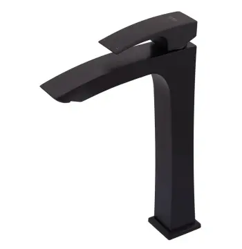 Змішувач для умивальника Koer 007 BLACK KB-11007-05 латунний чорний матовий високий (KR3441)