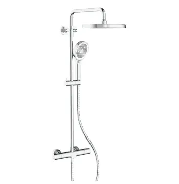 Душевая колонна Koer KB-55013-01 латунная хромированная с термостатическим смесителем (KR4730)