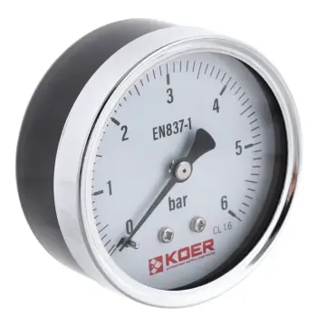 Манометр аксиальный KOER KM.611A D=63мм (0-6 bar) 1/4'' (KR4758)