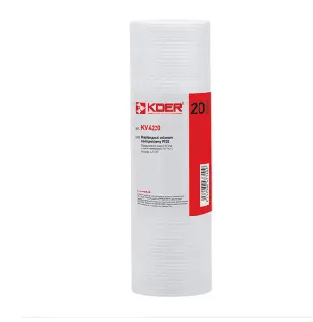 Картридж поліпропіленовий PP20 4,5"x20" KOER KV-01-4520-20 (старий артикул KV.4220) (KR4779)