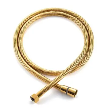 Шланг для душа KOER KB-0801-150-10 золотой в нержавеющей оплетке 150 см (KR4806)