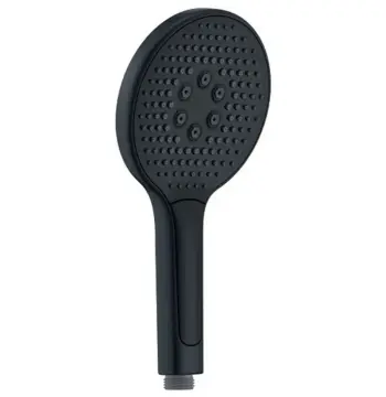Лейка для душа Koer KP-0401-05 пластиковая черная матовая трехрежимная (KR4981)