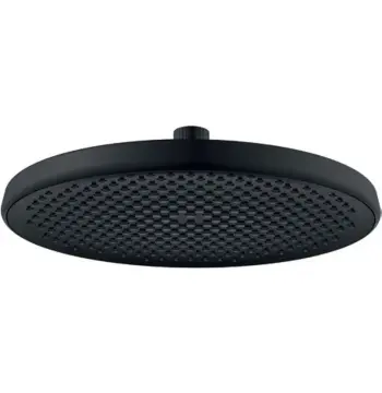 Потолочная лейка для душа KOER KP-0401-05-OH из ABS-пластика черная матовая, 250 мм (KR4982)
