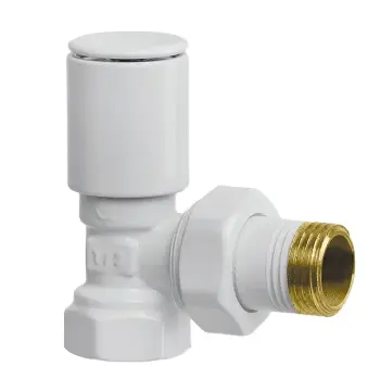 Кран для сушарки рушників кутовий Koer KR.531.White - 1/2" (KR5104)