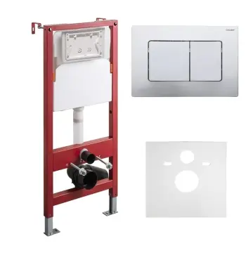 Инсталляция для подвесного унитаза KOER KT-0502-01 500x165x1125mm с панелью смыва KT-0602-01 хром (KR5171)