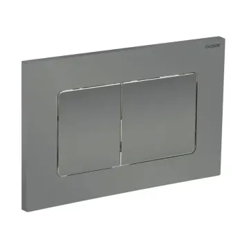 Панель смыва KOER KT-0602-07 240x160x10mm пластиковая, кнопка квадратная (цвет графит) (KR5183)