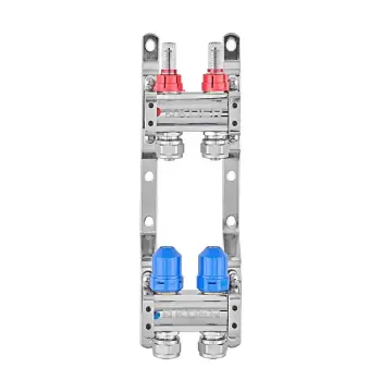 Колекторний блок з витратомірами та євроконусами Koer KR.1210-2 - 1"x2 WAYS (KR5264)