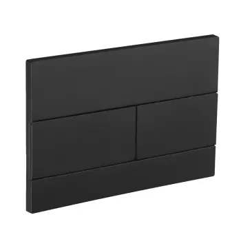 Панель смыва KOER KT-0603-05 240x160x10mm пластиковая, кнопка линейная (цвет черный матовый) (KR5320)