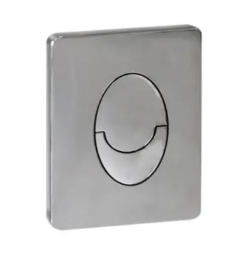 Панель смыва KOER KT-0606-01 157x198x3mm пластиковая, кнопка округленная (цвет хром) (KR5342)