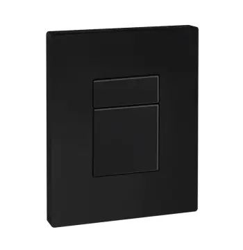 Панель смыва KOER KT-0607-05 157x198x3mm пластиковая, кнопка квадратная (цвет черный матовый) (KR5346)