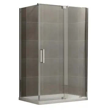 Душевая кабина без поддона Koer SR SC02-100x80x200-TR-01 прозрачное стекло Easy Clean 8мм, хром (KR5355)