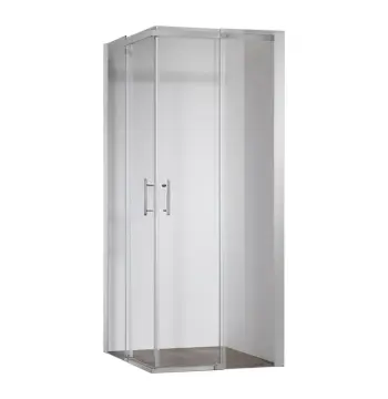 Душевая кабина без поддона Koer SR SC03-100x100x200-TR-01 прозрачное стекло Easy Clean 6мм, хром (KR5357)