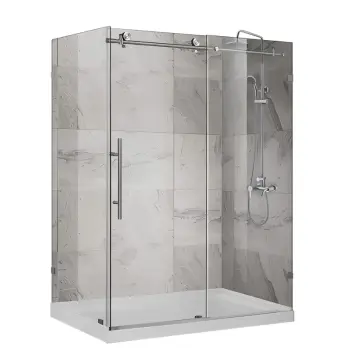 Душова кабіна без піддону Koer SR SC07-120x90x200-TR-01 прозоре скло Easy Clean 8мм, хром (KR5370)