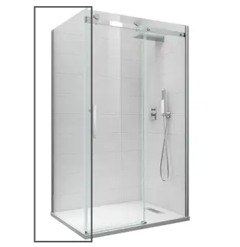 Боковая стенка для кабины Koer SR SW01-90x200-TR-07 прозрачное стекло Easy Clean 8мм, графит (KR5382)