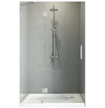 Дверь в нишу Koer SR SD04-120x200-TR-01 прозрачное стекло Easy Clean 10мм, хром (KR5387)