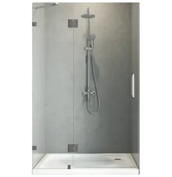 Дверь в нишу Koer SR SD04-120x200-TR-07 прозрачное стекло Easy Clean 10мм, графит (KR5388)
