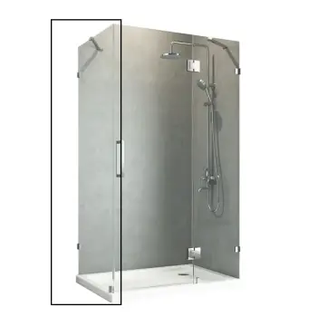 Боковая стенка для кабины Koer SR SW04-90x200-TR-01 прозрачное стекло Easy Clean 10мм, хром (KR5390)