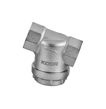 Фільтр грубої очистки Koer KR.F03-3/4.N - 3/4" універсальний нікельований (KR5472)