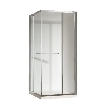 Душевая кабина без поддона Koer SR SC09-90x90x200-L-TR-01 прозрачное стекло Easy Clean 6мм Хром (KR5683)