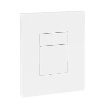 Панель смыва KOER KT-0607-03 157x198x3mm пластиковая, кнопка квадратная (цвет белый) (KR5714)