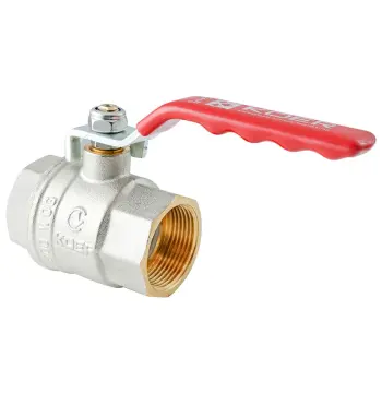 Кран шаровый ГГВ KOER EXTREME KE.214-20 - 3/4" FF ручка "рычаг" красная (KR5745)