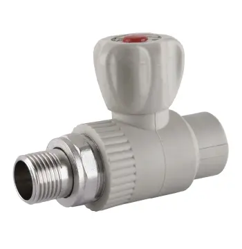 Кран радиаторный прямой Vsplast PPR ф20x1/2″ 2025