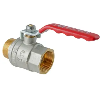 Кран шаровой ГШВ KOER EXTREME KE.215-32 - 1 1/4" FM ручка "рычаг" красная (KR5753)