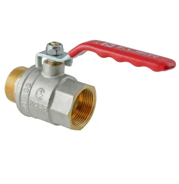 Кран шаровой ГШВ KOER EXTREME KE.215-40 - 1 1/2" FM ручка "рычаг" красная (KR5754)