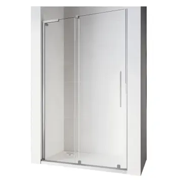 Двері у нішу Walk-In розсувні Koer SR SD07-120x200-R-TR-01 прозоре скло Easy Clean 8мм Хром (KR5773)