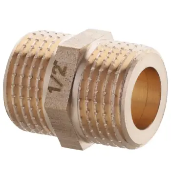 Ниппель New под прокладку Koer KF.N06A.WN - 1/2'' без никеля (KR5864)