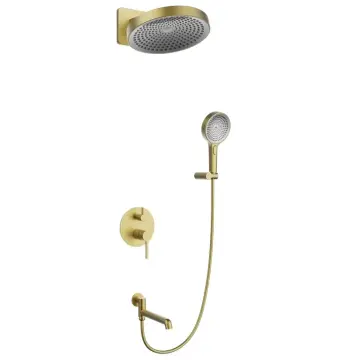 Душевая система встроенная Koer KB-66029-12 матовое золото на 3 функции (KR5957)