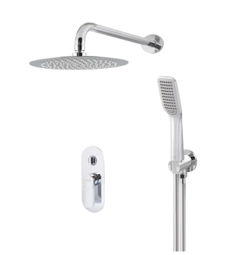 Душевая система встроенная KOER KB-62028-01, 2 функции (Цвет хром) (KR6008)