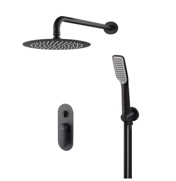 Душевая система встроенная KOER KB-62028-05, 2 функции (Цвет черный) (KR6009)