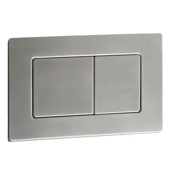 Панель смыва KOER KT-0612-02 240x160x10mm из нержавеющей стали, кнопка квадратная SUS304 (KR6120)
