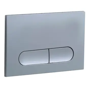 Панель смыва KOER KT-0608-01 240x160x10mm пластиковая, кнопка округленная (цвет хром) (KR6124)