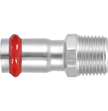 Переходник с наружной резьбой KOER KQ.A2810M PRESS-INOX AISI 304 28x1" (KR6284)