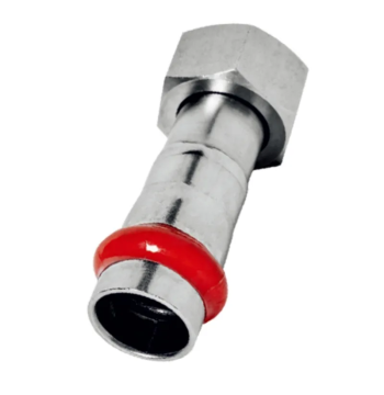 Переходник с накидной гайкой KOER KQ.A1806NF PRESS-INOX AISI 304 18x1/2" (KR6337)
