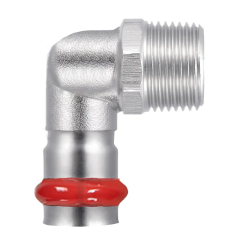 Колено 90° НР KOER KQ.L1806M PRESS-INOX AISI 304 18x1/2" (KR6415)