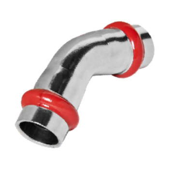 Коліно 45° дворозтрубне KOER KQ.B15-2 PRESS-INOX AISI 304 15x15 (KR6432)