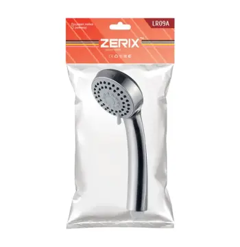 Лійка для душу Zerix LR09A з ABS-пластику хромована з трьома режимами (LL1638)