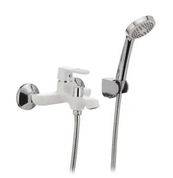 Смеситель для ванны Mixxus Premium TIGER 009 латунный белый матовый с коротким литым изливом (MI0571)