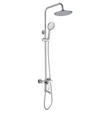 Душевая колонна со смесителем Mixxus Premium Dario 003-J латунная хромированная с поворотным изливом (MI1587)