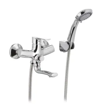 Смеситель для ванны Mixxus Premium PUSH Chr-009 латунный хромированный с кнопочным переключателем (MI1664)