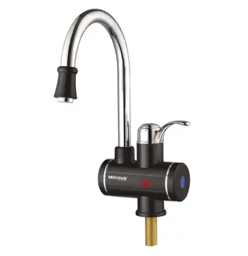 Водонагреватель 3 kW проточный MIXXUS Electra 240-E BLACK с индик. темп., RESET, на мойку (цвет черный) (MI2828)