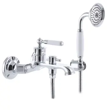Смеситель для ванны Mixxus Premium Vintage 009 латунный хромированный с коротким изливом (MI2853)