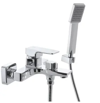 Смеситель для ванны Mixxus Premium Kvadro 009 Euro латунный хромированный однорычажный (MI5806)