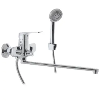 Смеситель для ванны Mixxus Oregon 006 Euro хромированный однорычажный с длинным поворотным изливом 330 мм (MI5911)