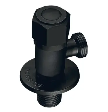 Кран для подключения сантехприборов MIXXUS VAL-07-1/2x3/4 BLACK из нерж. стали SUS304 (Цвет черный) (MI6059)